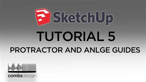 Sketchup Free Tutorial 5 // Protractor and Precise Angles.